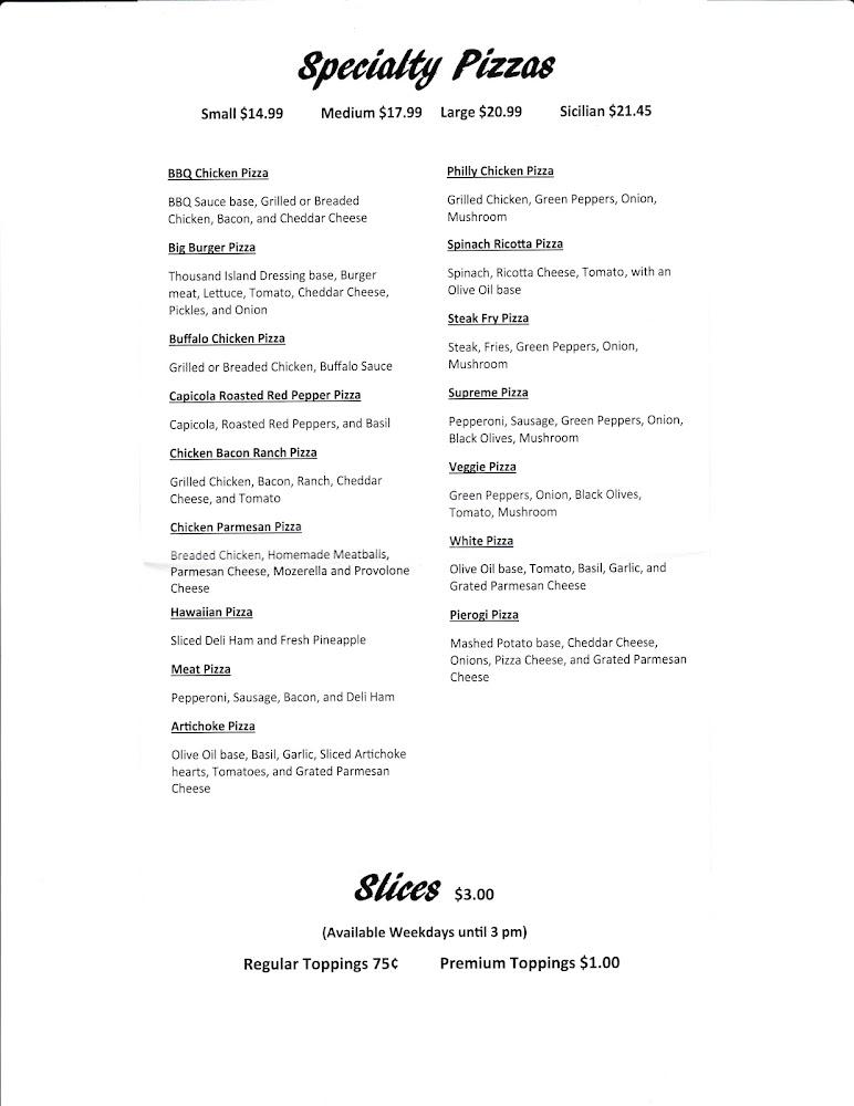 Leone's Pizza Menu image 2